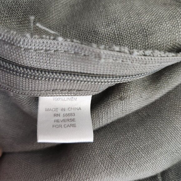 Cynthia‎ Rowley Pants Womens XL 100% Linen Wide Leg Ankle Elastic Zipper - Picture 14 of 16